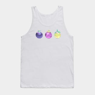 Mangosteen Pixel art, Cute Mangosteen fruit, Thai fruit Tank Top